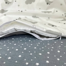 Set lenjerie de schimb pentru patut bebe 3 piese Norisori gri (5)